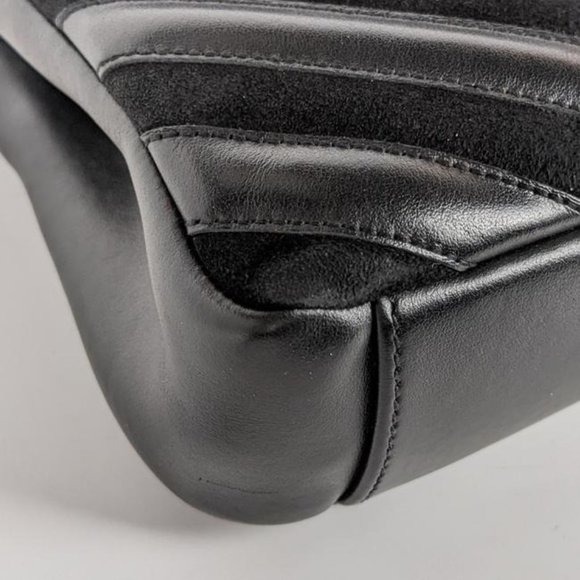 SOLDSaint Laurent Monogram College Medium Black Suede Leather Satchel - Picture 5 of 8